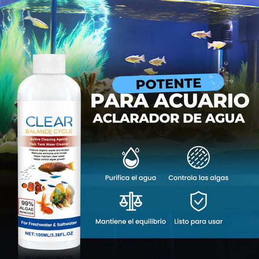Aclarador de Agua para Acuario Potente de 100 ml
