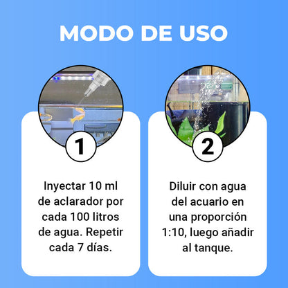 Aclarador de Agua para Acuario Potente de 100 ml